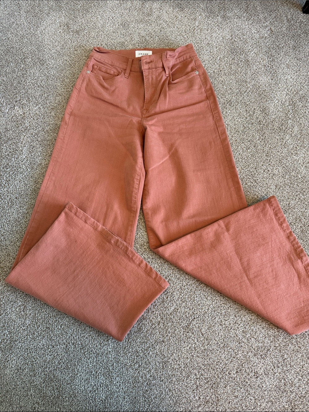 FRAME Le Palazzo wide -Leg Women’s Jeans in Dusty Rose
